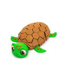 Cartoon Stress Relief Turtle 3D One-Piece Printed Toy Ornament, Exquisite Spotted Skin Texture, Multiple Poses, Home Entrance Soft Decoration, Auspicious Meaning Holiday Gift Craft, Children's Day Gift Holiday Souvenir - Multicolor - View 2