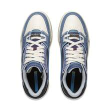 Li-Ning BTC 中性復古厚底滑板鞋 米灰色 透氣拼接休閒緩震運動鞋 AGCV281 - 瀑布藍 - 查看 7