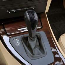 TRTY 1件碳纖維汽車自動/手動排檔桿蓋，排檔頭保護套，適用於BMW E39 E46 E53 E60 E61 E63 E64 E83 E81 E87 E90 E91 E92 E93 1 3 5系列 2006-2012 X1 X3 X5 排檔桿貼紙蓋裝飾飾條保護套，也是理想的節日或生日禮物 - BMWE系列換檔旋鈕蓋 - 查看 8
