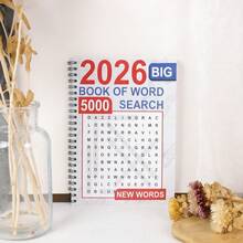 2026 大字體單字搜尋大書：5000個新單字，適合成人與長者的單字搜尋益智書，舒壓腦力遊戲活動練習冊，學校用品 - A - 查看 2