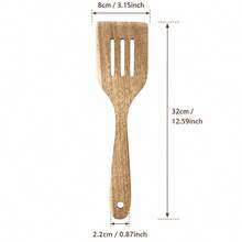 2PCS/1PC Acacia Wood Spatula Set Wooden Cooking Utensil Set - Brown - View 12