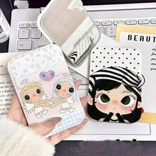 Big Eye Girl Mirror Cute Peripheral Folding Mirror Makeup Mirror Student Abstract Desktop Portable Carry-On Vanity Mirror - Multicolor - View 2
