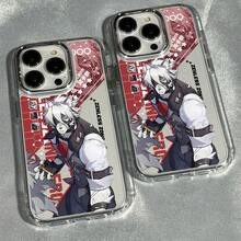 Funda para teléfono: Funda para teléfono del popular juego Zenless Zones Zeros Vons Lycaons, compatible con 17 16 15 14 13 12 11 Pro X XR XSMAX 8 Plus, marco de lente electrochapado, carcasa blanda transparente - Plateado - Ver 4