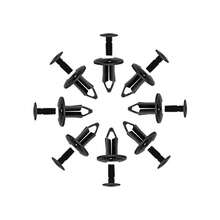 100pcs 8mm Car Plastic Rivets Push-Type Nylon Bumper Fender Clips Expansion Fasteners For Auto Body Repair - A - View 2
