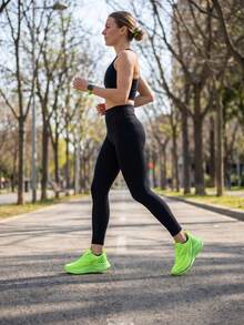 Summer EDIXIM Women's Sneakers Mesh Breathable Soft Sole Lightweight Non-Slip Running Shoes Casual Fitness Travel Shoes For Women - Green - View 9