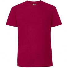 Fruit Of The Loom Mens Ringspun Premium T-Shirt - Cranberry - View 1