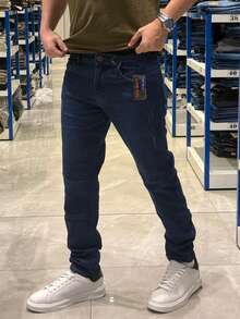 Men's Slim Fit Denim Jeans With Elastane And Lycra - Raja Azul - View 1