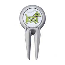Metal Golf Divot Tool With Ball Marker & Bottle Opener, Enamel Drip Finish Turf Repair Accessory - 2 - View 2