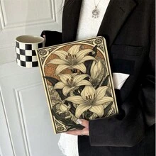 1 buah Casing Pelindung Tablet Motif Bunga Vintage - Pelindung Stand Multi-Sudut dengan Slot Pena, Kompatibel dengan iPad Generasi ke-10 10,9 Inci 2022 Smart Shell/Air 13(M3 2025)/11(A16 2025)/Galaxy Tab S10+/S9/A9, Kompatibel dengan Oppo Pad, Kompatibel dengan Matepad, Kompatibel dengan Vivo Pad, Kompatibel dengan Honor Pad, Kompatibel dengan Xiaoxin Pad - MultiWarna - View 2