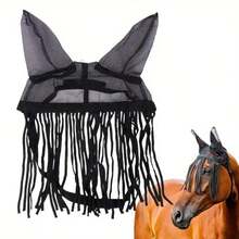 Thickened Breathable Windproof Horse Mask, Full Coverage Design, Effectively Prevents Flying Insects And Dust, Specialized Eye Protection Equipment For Outdoor Pastures, Windproof And Sun Protection, Soft Mesh Fabric Comfortable And Breathable, Suitable For Various Horse Sizes, Multi-Functional Protective Gear For Equestrian Competitions, Daily Care And Long-Distance Transport. - Multicolor - View 1
