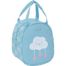 Safta | Sac thermique préscolaire Éléphant Organisateur enfant avec intérieur en aluminium isolé, Poignée supérieure, Fermeture éclair résistante - Nuage - Voir 1
