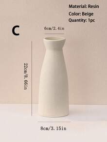1 chiếc/Bộ 3 chiếc bình hoa tối giản và đơn giản, phong cách Bắc Âu INS, bình hoa trang trí nhà cửa cho phòng khách, phòng ngủ, trang trí bàn. - Màu be - Xem 11