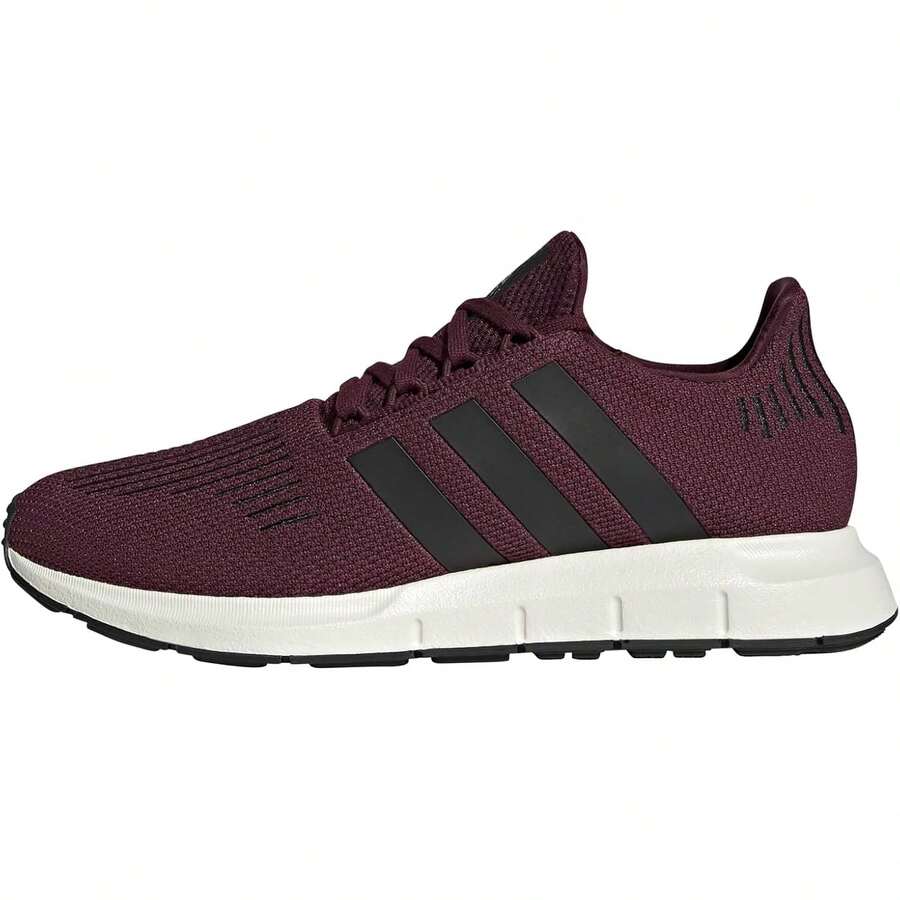 Adidas Men's Swift Run 1.0 Variant 7 - 酒紅色/黑色/米白色 - 查看 1