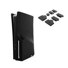 Compatible With PlayStation 5 Slim, 2pcs Optical Drive Version Console Split Protective Case + 7pcs Dust Plug Set, Dustproof, Scratch-Resistant, Waterproof, Skin-Friendly Soft Silicone, Easy To Install And Store, Practical Gaming Accessories - Set Main Unit Cover + Dust Plug - View 11