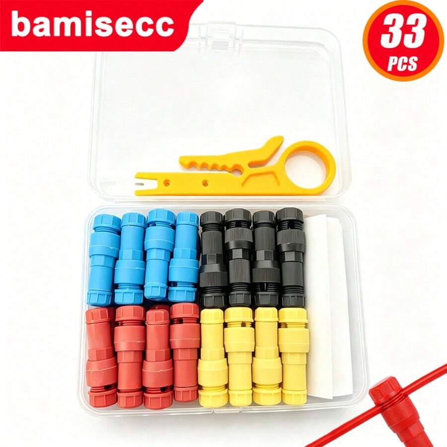 20pcs/Set Insulation Displacement Connector, Pin-Type Quick Wire Connector, Outdoor LED Lighting Wire Connector Set