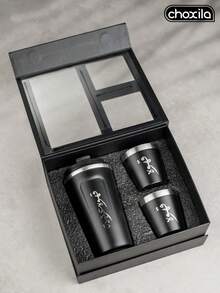 choxila 1件/3件組 不鏽鋼咖啡杯，冰美式咖啡杯，戶外露營水杯，茶杯 - 保溫杯套裝 - 查看 4
