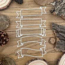 1pc New Text Label Background Metal Cutting Die DIY Scrapbook Photo Album Welcome Card Home Decor Holiday Greeting Handle Handmade - Label - View 5