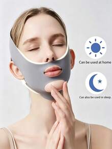 1/2pcs Unisex Adjustable V-Shaped Reusable Face Cover Strap, Seamless Fit Design, Breathable Nylon Fabric - Multicolor - View 9