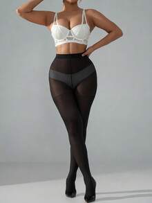 Translucent Black Tights, Elegant And Lightweight, Suitable For Professional Commute And Evening Events - Black - View 7
