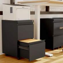 Home Office Cabinets - Black - View 2