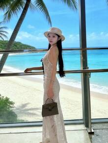 Women Long Dresses - White - View 4