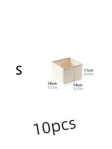 6pcs Foldable Fabric Storage Boxes, Suitable For Wardrobe, Vanity, Drawers, Can Be Used As Storage Baskets, Organizers, Dividers For Clothes, Underwear, Bras, Socks, Etc. - Multicolor - View 14
