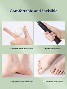 1/2/3 Rolls Blister Pads, Foam Self-Adhesive Tape, For Heel Friction Prevention, Foot Care Blister Cushions, Relieve Hand And Foot Friction Pain, Suitable For Women's High Heels, Flats And Men's Athletic Shoes, Spring Summer Autumn Winter Daily Use - Multicolor - View 6