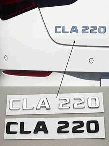 3D ABS 車用字母標誌 CLA18O CLA200 CLA 220 CLA250 CLA260 4MATIC 後車廂徽章貼紙 適用於 C118 W117 - CLA220 - 查看 1