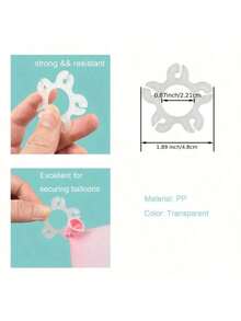 5pcs/20pcs/50pcs Balloon Clips, Balloon Arch Frame Connectors, Reusable Plastic Balloon Clips With Multi-Function Rings, For Decorating Balloon Arches, Weddings, Birthdays, Parties, Valentine's Day, Halloween, Christmas - Multicolor - View 2