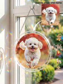 Personalized Acrylic Suncatcher Puzzle Jigsaw With Photo Text Custom Pet Or Family Suncatcher Puzzle Window Hanging Decor Acrylic Suncatcher Puzzle - Acrylic - View 7