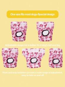 3pcs Random Color Washable Reusable Premium Female Dog Diapers, Medium, Large, Small Dog Suitable, Puppy Suitable, Heat Cycle Use (3pcs) - Multicolor - View 8