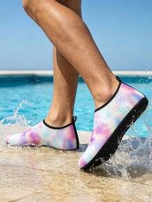 Leisfit Zapatos deportivos para adultos de tela elástica & diseño de malla hueca, impermeables, transpirables, ligeros y fáciles de usar para playa, actividades al aire libre, natación, senderismo & trekking en río - Perfectos para primavera, verano & otoño - Morado - Ver 3