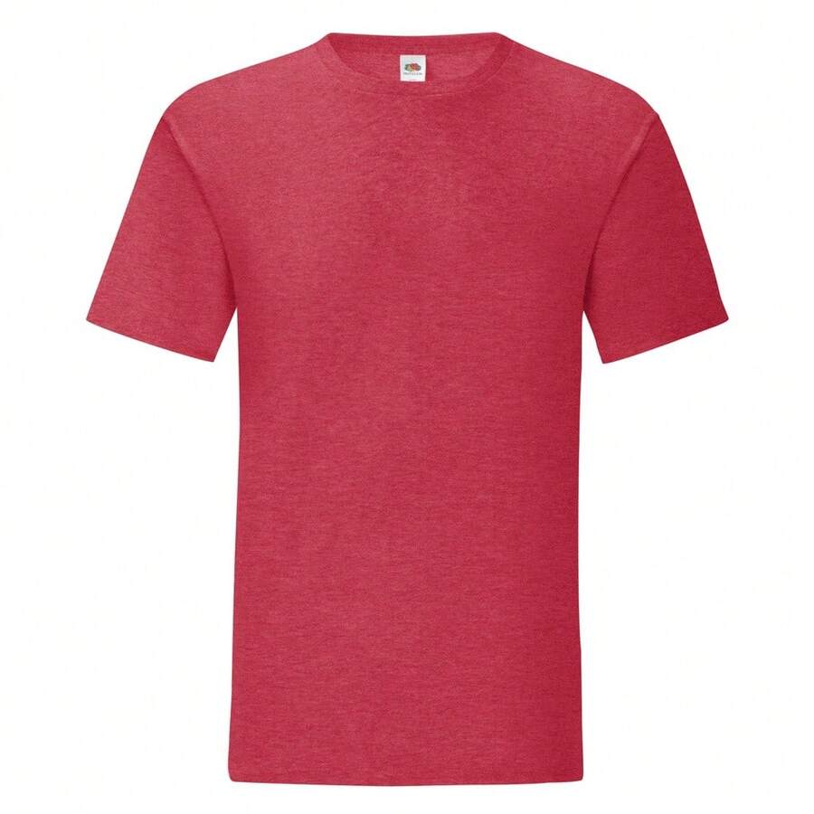 Fruit Of The Loom Mens Iconic T-Shirt - 石楠紅 - 查看 1