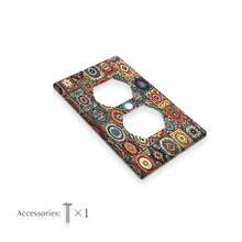 Bohemian Style Magnetic Self-Adhesive Light Switch Cover - Home, Kitchen And Bathroom Decorative Wall Panel, 1 Set/2 Sets Option, 2D Flat Print Fits Single/Double Toggle, Outlet, Decor Switch, Rectangular/Round, No Battery Required, Wall Decor, Wireless, Suitable For Standard Switches, Light Switch Cover Decoration, Wall Decoration Bathroom/Bedroom/Living Room/Kitchen Universal With Screw Accessories - one-size - View 8
