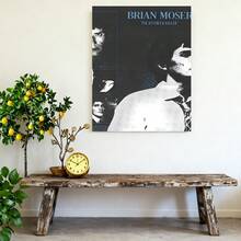 Pintura decorativa de lona enmarcada Lienzo  2D, Lienzo 2D, Impresión en Lienzo  con el Clásico Póster de Película de Brian Moser 'Killer Kate' - un Diseño Monocromático con Ilustraciones Detalladas de Personajes, Ideal para Decorar Dormitorios, Salas de Estar - Cuadros decorativos con marco - Ver 1