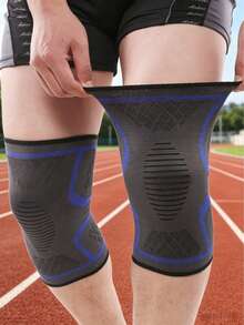 Unisex Silicone Anti-Slip Compression Knee Pads, Suitable For Basketball, Football, Hiking, Running, Absorb Sweat, Breathable, Elastic Sports Knee Supports - Multicolor - View 6