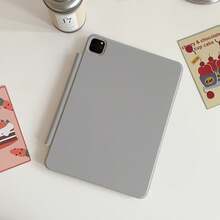 磁吸保護殼適用於 iPad Pro 13 2025 M5、iPad Air 11 2026 (M4)、iPad A16 11代/10代、Mini 7、Mini 6 2024 2022 M2、iPad Pro 12.9 4代 5代 6代 - 灰色 - 查看 4