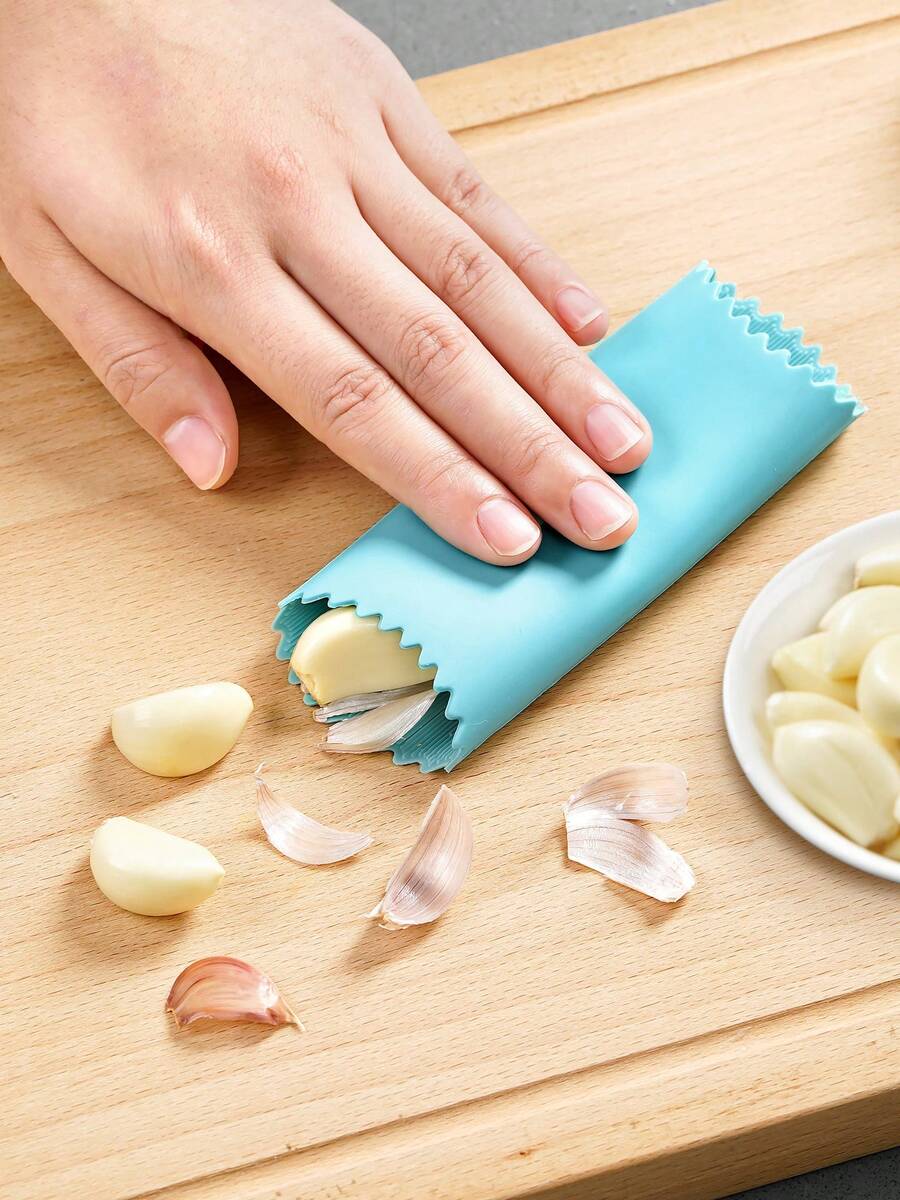Garlic Peeling Tool, Garlic Peeler, Kitchen Manual Garlic Head And Clove Peeler, Silicone Peeler - Multicolor - View 1