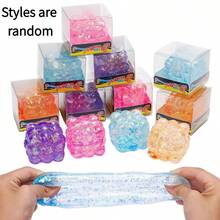 1pc Sphere-Shaped Magic Cube Squeeze Toy - Sensory Stress Relief Toy With Slow Rebound, Helps Relieve Stress And Release Emotions, Ideal Party Gift, Random Style - Multicolor - View 9
