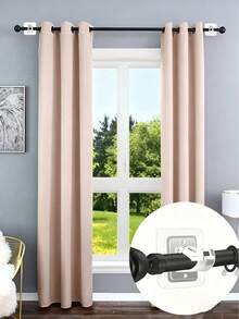 2/10pcs Transparent Drill-Free Curtain Rod Brackets, Self-Adjusting Adhesive Hooks, Suitable For Bathroom, Kitchen, Home, Hotel, Exquisite Gift For New Year, Mother's Day And Graduation Season - Multicolor - View 5