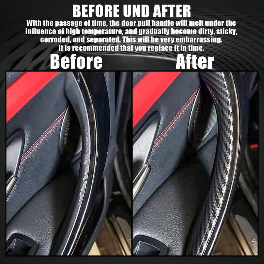 BMW F30 F31 F32 F34 F36 F80 F82 3系列 4系列 3GT 汽車內門把手 ABS 內門把手拉手保護套 - Interior Door Handle Pull Protective Cover - 查看 1