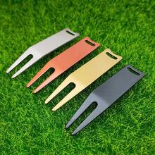 Silver Pivot Golf Divot Repair Tool With Double-Side Paint Coating, Premium Green Turf Fix Accessory - Silver - View 4