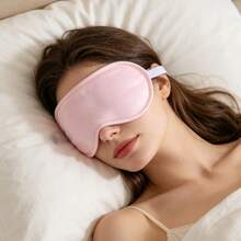 Solid Color Minimalist Crystal Super Soft Short Plush Light-Blocking Sleep Eye Mask For Aviation, Outdoor, Student Nap, Makeup And Eye Protection - Multicolor - View 2