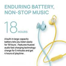 Huawei FreeLace Wireless Earbuds, Semi-In-Ear Sports Earbuds, Comfortable To Wear, 18 Hours Of Battery Life, Vibrant Colors, 13mm Dynamic Driver. - View 5