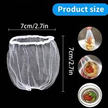 30/100pcs Disposable High Elasticity Anti-Clogging Kitchen Sink Strainer Filter Mesh, Home Vegetable Washing Basin Residue Collection Bag, Suitable For Food Waste - Easy To Use, Perfect For Daily Kitchen Cleaning, Essential Universal Kitchen Small Item - Filter - View 6