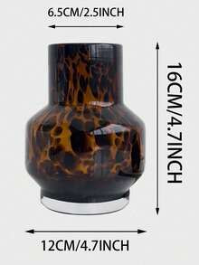 1pc 220ml Brown Tortoiseshell Glass Cup, Retro Leopard Print Glass Cup, Vintage High-End Tea Cup/Water Cup For Living Room, Kitchen, Home Use, Suitable For Cafe Latte, Afternoon Tea, Gift - Multicolor - View 7