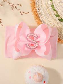 bilicaca 1pc Pink Letter Soft Baby Headband, Baby Birthday Hair Accessory, Warm And Sweat-Absorbing, Caring For Baby's Growth - Multicolor - View 23