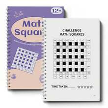 Children's Daily Math Workbook, Addition, Subtraction, Multiplication Or Division Exercises, Help Improve Mental Math Ability, Number Sense And Calculation Skills. Back To School - 彩色 - 查看 1