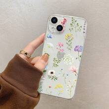 Fresh And Colorful Small Floral  13/14 Case, Painted  17PM Fine Hole Protective Cover - Transparent Soft Case - ZJ4459 - View 1