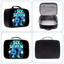 3PCS Backpack 16.5-Inch School Bookbag With Handbag And Pencil Case For Primary Elementary High School - Number 67 (blue) - View 6